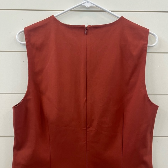 Diane Von Furstenberg Red Sheath Midi Dress - Picture 5 of 6